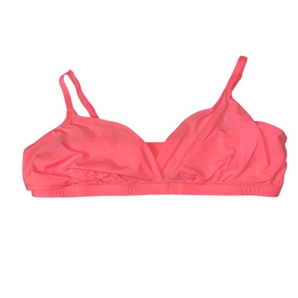 SKIMS Fits Everybody Triangle Bralette Womens 3XL Neon Pink Wireless Bra